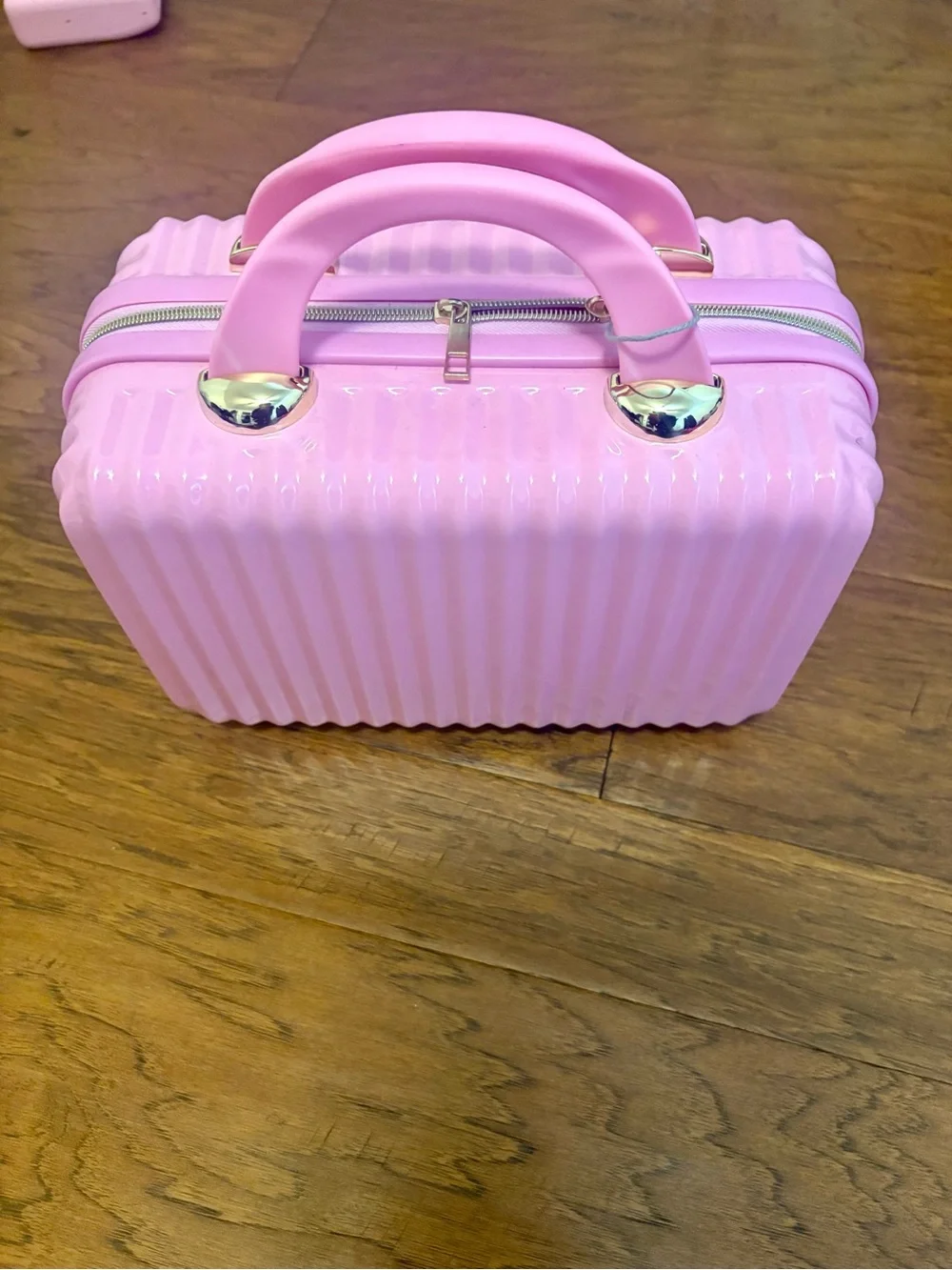 Pink Structured Mini Carry-All Handbag